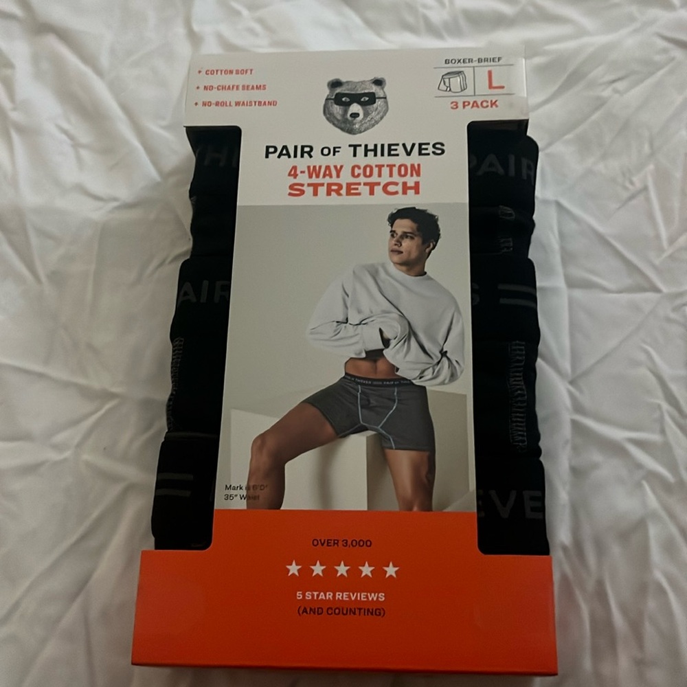 COPY - NWT pair of thieves 4 way cotton boxer briefs